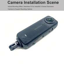 CNC鋁合金 1/4英吋螺絲轉雙齒接座轉接頭，適用 Insta360 X5 X4 X3 13 12 11 10 9 8 MAX Osmo Action AKASO EKEN 行動攝影機配件 - 查看 5