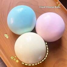 Popular Giant Daifuku Soft Squishy Stress Relief Toy, Extra Large Soft Squeeze Toy For ASMR And ADHD Focus, Slow Rebound Mochi Ball Squishy, Suitable For Learning, Work, Classroom And Travel, Cute Portable Room Decor, Back To School Gift, Fun Large Squeeze Toy For School Use - Multicolor - View 7