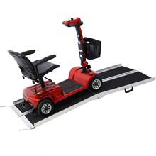 [Free Shipping] Wheel Chair Ramp 7ft ,Aluminium Threhold Ramp,Portable And Foldable, 600 Pound Capacity, Non-Skid Surface, Two Separate Pieces, For Home, Steps, Stairs, Doorways-XY83814 - 1 - View 9