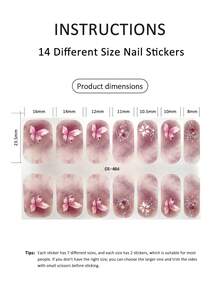 Coral Pink No-Bake Gel Nail Stickers, Waterproof Nail Film, Solid Color, Neon Green, Gradient Full Cover - 紅木色 - 查看 3