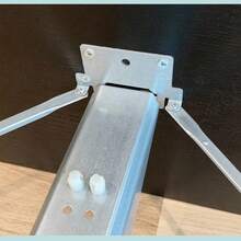 8PCS 116791 Heavy Duty Midbeam Bed Monunting Brackets Camper Conversion Brackets - Silver - View 3