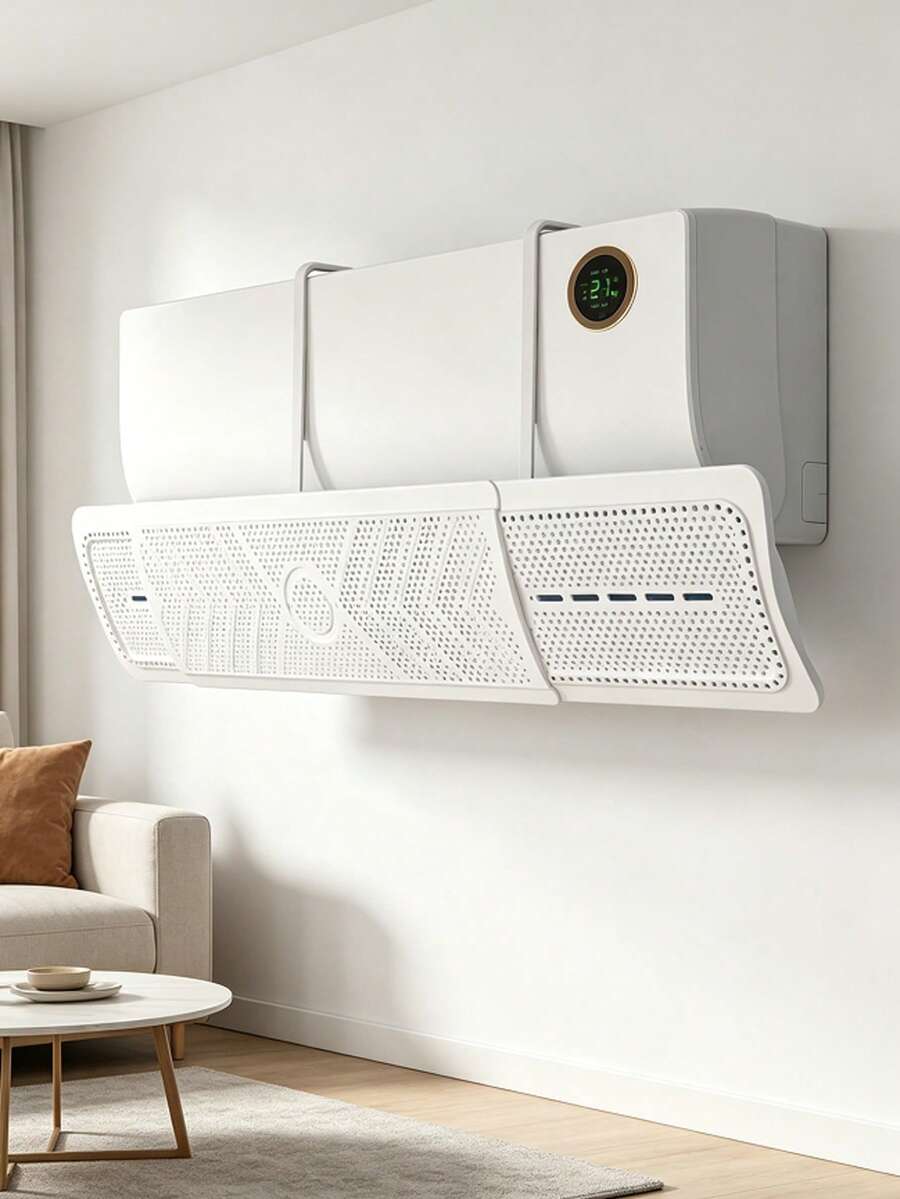 1pc Hook Design Easy Install Air Conditioner Deflector, Say Goodbye To Traditional Deflectors, Hook Design Is More Convenient, Prevent Direct Airflow, Good Deflection Effect, Easy To Use - Multicolor - View 1