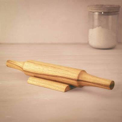 Teak Wood Belan With Stand Set On-Site