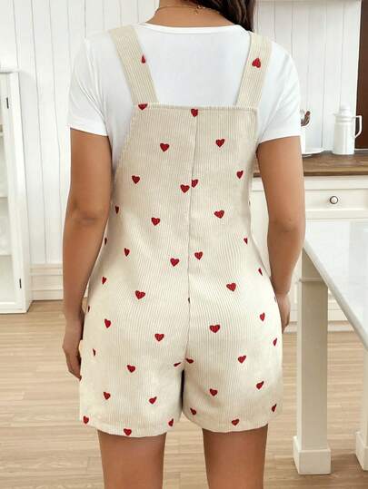 Mono con bolsillos atados en el corazón para mujeres embarazadas, diseño lindo adecuado para el verano
