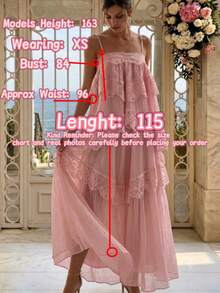 Women's Lace Asymmetrical Elegant Long Ruffle Hem Maxi Dress, Sleeveless Fashion Graduation Prom Party Evening Gown Wedding, For Her Fall - Baby Pink - View 9