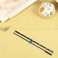 [Aluminium Sewing Ruler]High-Quality Sewing Ruler With Dual Inch And Centimetre Scales – Precision Measuring Tool, Suitable For Quilting, Cutting, Tailoring And Craft Projects; Metal Ruler For Craft, Tailoring And Sewing; Sewing Tools And Accessories - Black - View 4