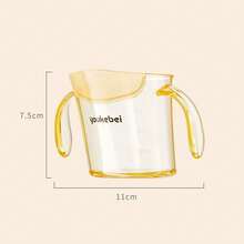 Taza de entrenamiento para bebé de 200ml de PPSU, taza abierta con borde inclinado para principiantes, borde de silicona suave, asas dobles, resistente al calor y a las caídas - Albaricoque - Ver 9