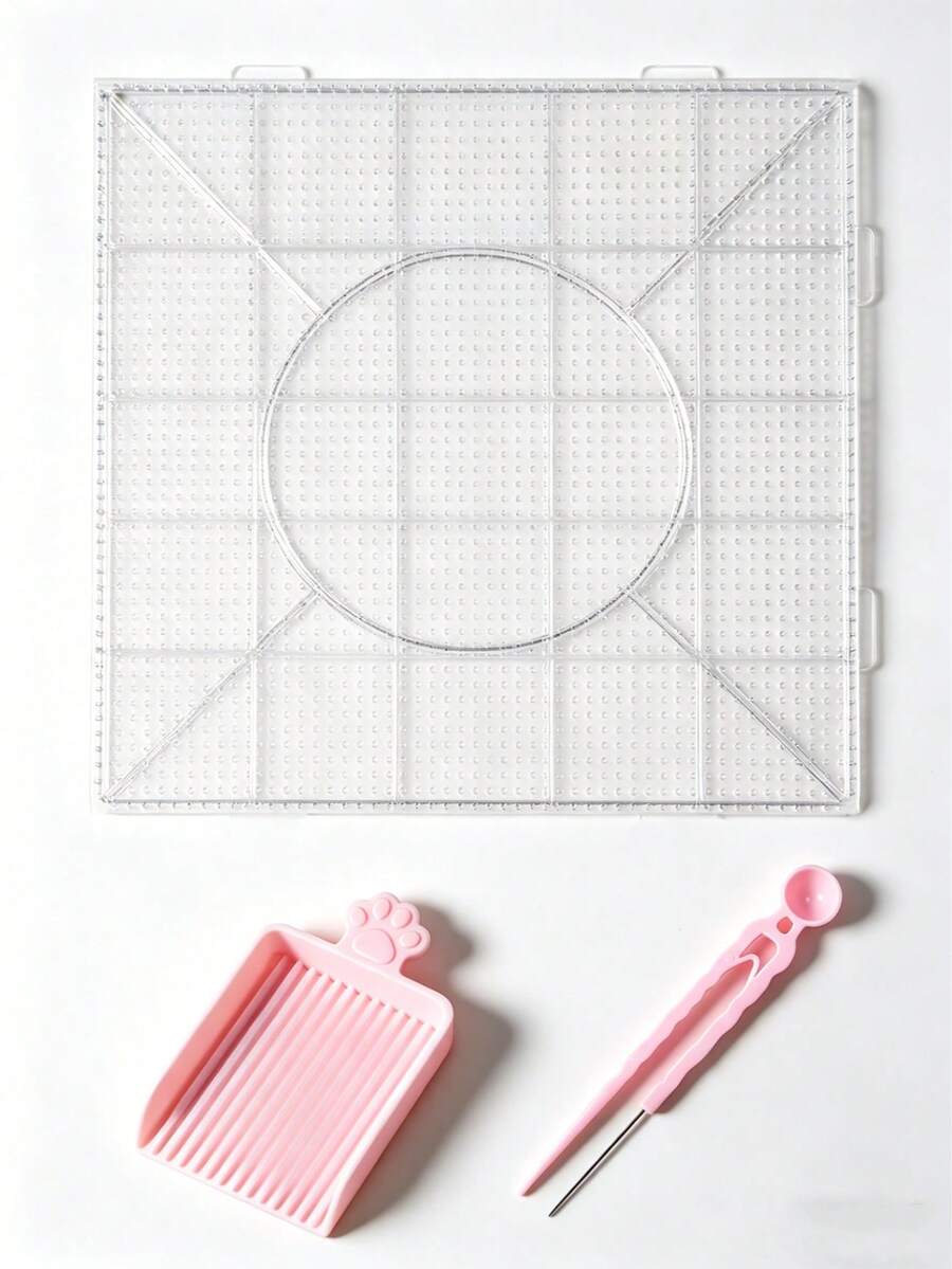 2.6mm 直徑熱熔珠子釘板套組，52x52 顆釘珠板，加長釘設計防止掉落，90度垂直不掉落，加強加厚背板耐熱，適合 DIY 各種圖案，手工愛好者必備