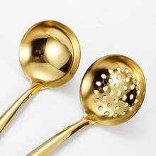 Stainless Steel Kitchen Utensil Set, Durable Kitchen Tools, Including Soup Ladle, Scraper, Whisk, Tongs And Strainer - View 7