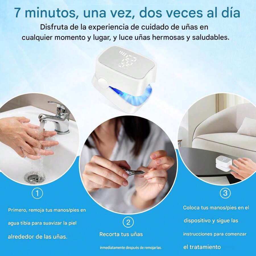 Laser Nail Fungus Treatment With Timer Indicator, Laser Test Winner With Timer, Intensive Treatment For Toenails And Fingernails - 白色 - 查看 1