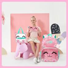 Boys & Girls Transparent Backpack With Lunch Bag Set, Suitable For Preschool And Elementary School Children - Children's Schoolbag - View 4