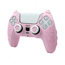 1pc Cute Cat Paw Game Controller Protective Case, 1pc Controller Protective Shell + 2pcs Customized Thumb Grip Caps - View 11
