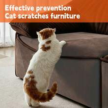 Transparent PVC Anti-Cat Scratch Tape, Clear Double-Sided Self-Adhesive Anti-Cat Scratch Tape, Invisible Wear-Resistant Furniture Scratch Protection Film, For Leather Sofa And Wall, Easy To Apply Without Residue, Cat-Specific Anti-Scratch Sticker, Invisible And Aesthetic For Cat-Friendly Home Environment - View 3