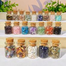 Random 1PC Multi-Material Chips Perfume Bottle, DIY Jewelry Creation, Natural Stone, Gemstone Jewelry, Glitter, Decoration - Multicolor - View 12