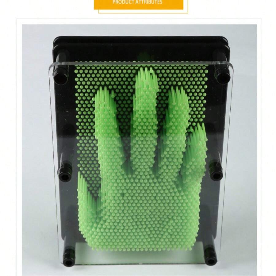 Magic Fun Hand Impression Toy - Plastic Square Clone Hand Mold European Style Versatile Pin Art 3D Pin Sculpture Painting Educational Toy For Teens And All Ages