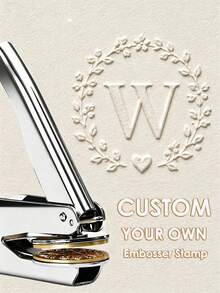 1pc Customized Embosser, Personalized Book Embosser, Book Embosser, Customized Book Embosser, Gift For Book Lovers, Paper Embosser - Rose Gold, Suitable For School Supplies, Back To School Season - Rose Gold - View 15