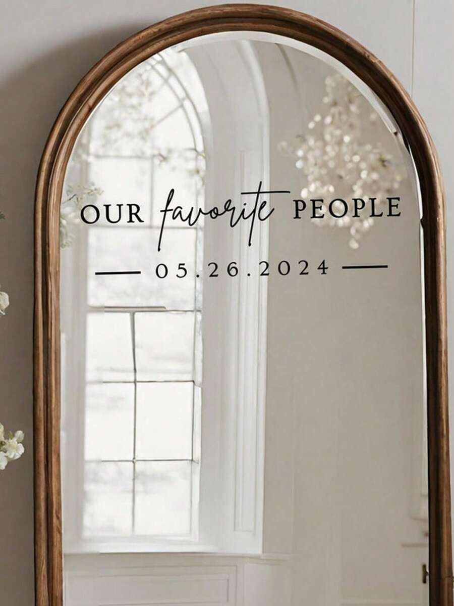 Pegatina de espejo personalizada para el plano de asientos de boda - Decoración de boda DIY Pegatina de boda - Pegatina de espejo para el plano de asientos Pegatina de espejo de bienvenida a la boda