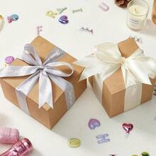 20pcs/30pcs Gift Box, Small Gift Box With Lid, Black/White/Kraft Paper Color, Suitable For Party Favors, Decorative Ornaments, Bridesmaid Favors, Invitation Cards, Candle Packaging, Halloween Decor, Birthday Decor, Birthday Occasions, Weddings, Party Decorations, Christmas Decor, Bridal Supplies, Various Parties, Gift Storage Boxes, Autumn Valentine's Day Use - Kraft Paper - View 4