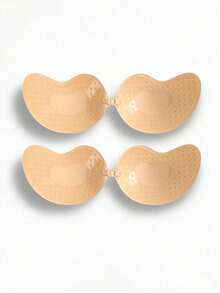 Mango-Shaped Invisible Self-Adhesive Breast Pads, Reusable Push-Up Nipple Covers, Breathable Dotted Skin-Friendly Self-Adhesive Strapless Bra, Suitable For Wedding Dress - Multicolor - View 14