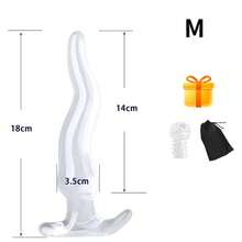 Fierce Horse Plug Anal Adulto, Brinquedo Sexual Unissex, Estimulador Anal Transparente Macio, Massageador de Próstata, Acessório Íntimo com Ventosa Forte, Masturbador Adulto para Ponto G Mãos Livres - Tamanho Único - Visão 15