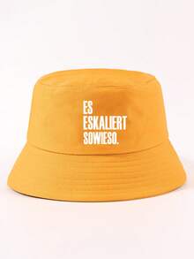 1件時尚標語 ES ESKALIERT SOWIESO 極簡休閒風百搭漁夫帽，適合日常配戴 - ES漁夫帽 - 查看 27