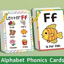 Best-Selling 26 English Alphabet Cards, Children's Early Education Flashcards, Learning Colors, Animals, Letters Enlightenment Cognitive Cards, Back To School Season Gift - Multicolor - View 4