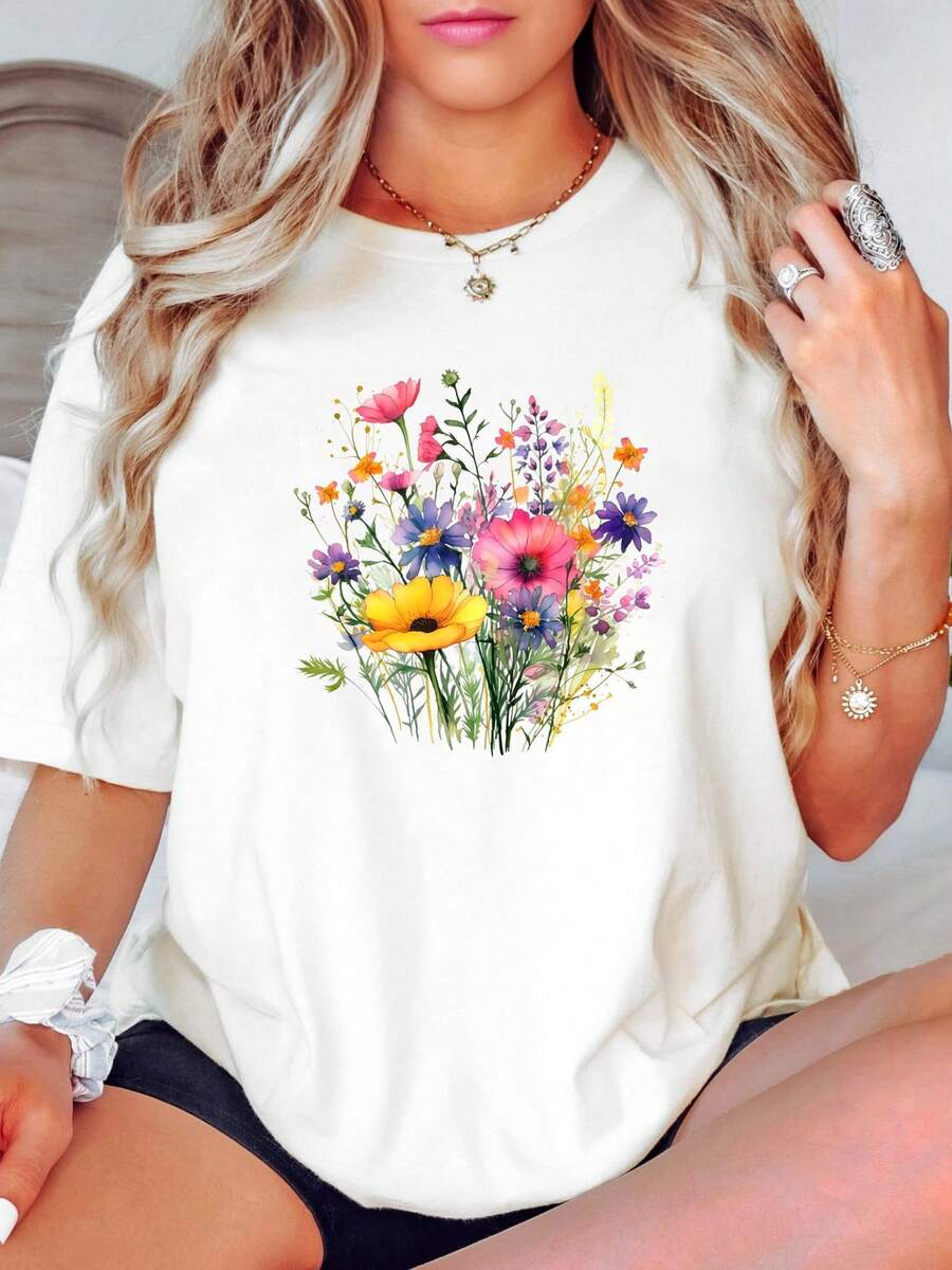 Women T-Shirts - 白色 - 查看 1