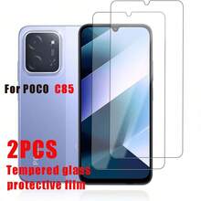 2片裝 高畫質鋼化玻璃螢幕保護貼,適用於 POCO C85/C75/C65/F8 Ultra/F8 Pro/X7 Pro/X6/X6 Pro/M7 Pro,支援指紋解鎖、防摔、防刮、無氣泡、曲面螢幕保護貼 - 無色 - 查看 15
