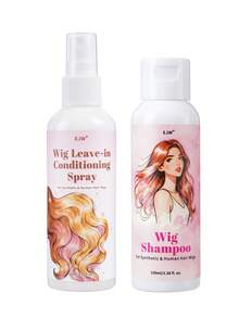 Wig Spray For Synthetic And Natural Hair Wigs, No-Rinse Conditioner, 2-In-1 Conditioner And Detangler Moisturizer, Hydrating And Nourishing Synthetic Wigs, Easy To Comb, Halloween - Continent - View 11
