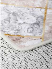 Modern Ivory Area Rug For Living Room | Soft Minimalist Contemporary Carpet Made In Turkey - White - View 4