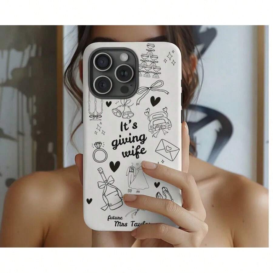 Funda para Teléfono "Futura Esposa": Regalo para Despedida de Soltera, Compatible con la Serie Galaxy - Blanco 1 - Ver 1