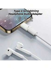 Type-C To Lightning Audio Adapter, USB C Male To Lightning Female Headphone Converter - 彩色 - 查看 2