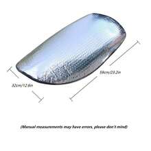 Motorcycle Sun Shade, Electric Bicycle Seat Cushion, Durable Sun Shade Pad, Outdoor Seat Cushion | Fashionable Vehicle Accessories, Heat-Insulating, Anti-Scalding, UV-Resistant Seat Cushion, Waterproof Flip Cover Seat Cushion - A - View 10