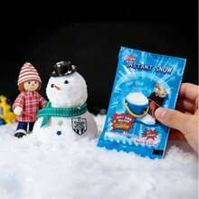 Polvo de nieve artificial en bolsa, añadir agua para expandir, copos de nieve falsos, polvo de nieve de simulación navideña, adecuado para decoración, estilo aleatorio - Multicolor 2 - Ver 5