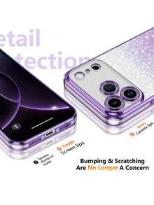 Gerade Kante Umarmungsbär einfarbig Mode stoßfest leicht rutschfest einfach Quicksand Cartoon Süßigkeiten Perlen Bär Klappständer Handyhülle kompatibel mit Samsung Galaxy S26-S20, A02S-A07, A11-A17/A20-A70, kompatibel mit Redmi Note 7/8/9/10/11/12/13/14/15/A5/A3/A2/A1/9/10/12/13C/14C/15C, Honor MAGIC 5/6/7 LITE, HW, Reno - Violett - Übersicht 4