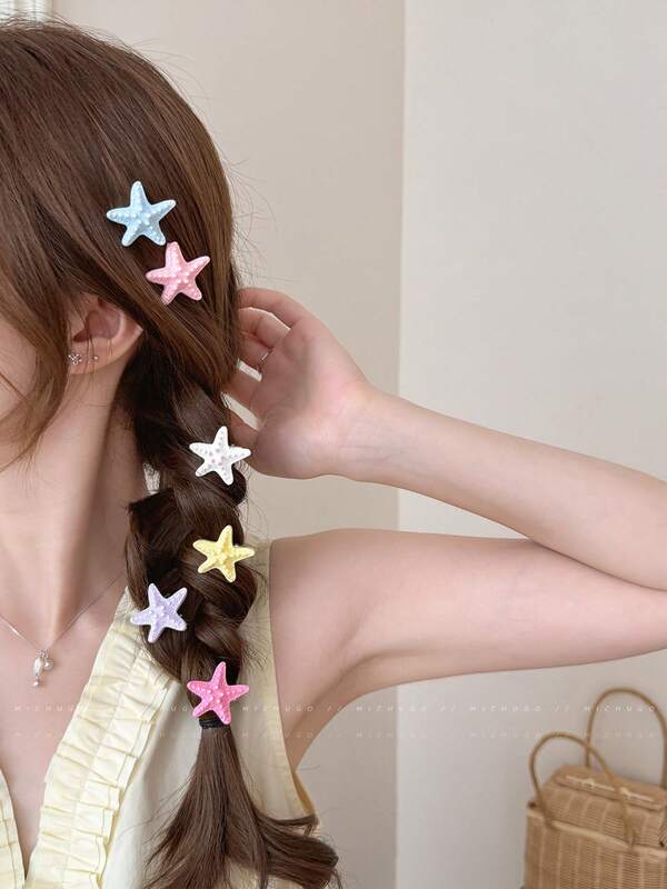 Fun Realistic Starfish Hair Clip For Women, Beach Vacation Photo Prop, Bangs Clip, Sweet And Cute Hair Accessory, 2026 New Style