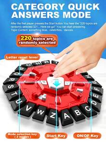 Spanish Alphabet Game - A fast-paced memory game with round ABS boards, timers, and colorful letters for entertainment and multiplayer educational games - Verschiedenfarbig - Übersicht 9