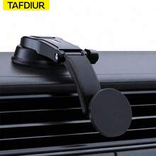 TAFDIUR 車用磁吸手機支架，強力磁吸，優質材質，支援單手操作，附奈米吸盤，360°旋轉，相容所有智慧型手機 - 多色 - 查看 1