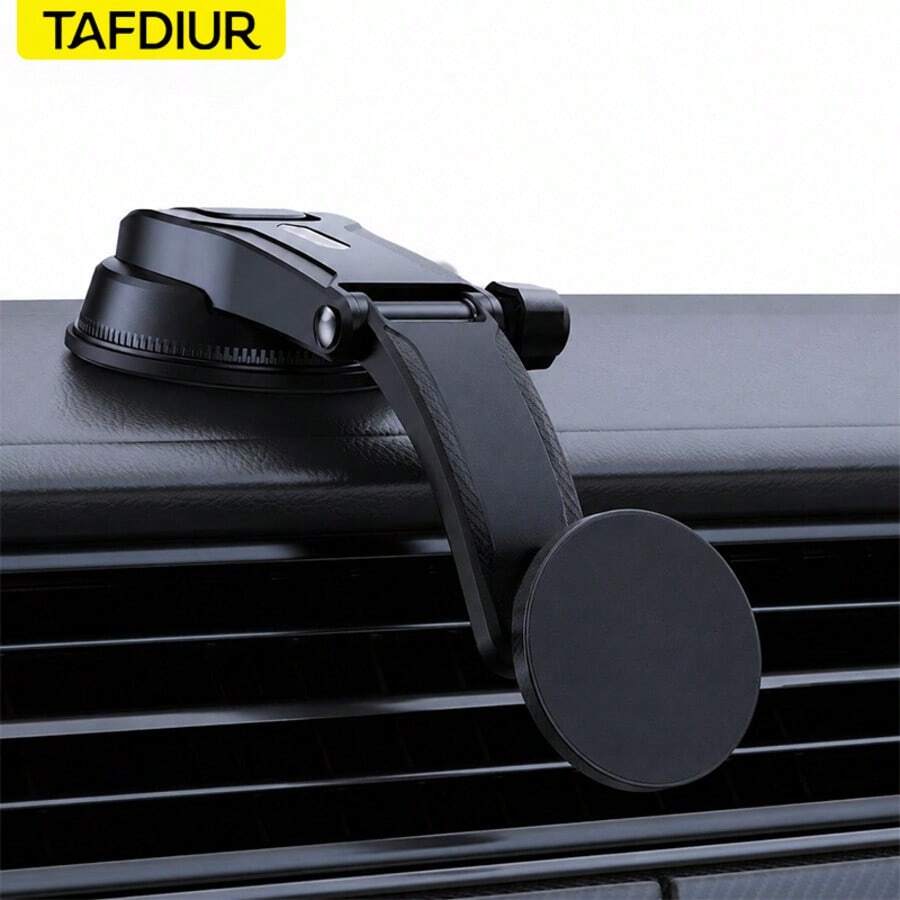TAFDIUR 車用磁吸手機支架,強力磁吸,優質材質,支援單手操作,附奈米吸盤,360°旋轉,相容所有智慧型手機 - 多色 - 查看 1