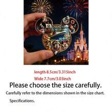 Disney 1個 2026 米奇鼠造型金屬磁鐵冰箱貼，趣味裝飾收藏紀念品禮物，適合家庭，美學居家 - A - 查看 3