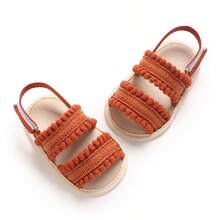 Summer 0-1 Year Old Infant Girl Exquisite Cute Sweet Soft Bottom Comfortable Breathable Casual Sandals - Brown - View 3