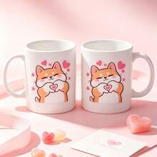 Cute Shiba Inu Dog Sticker – Kawaii Cartoon Puppy Making Heart Shape With Paws Vinyl Decal Waterproof For Laptop Water Bottle Notebook Skateboard Helmet Cup Tumbler – Adorable Love Pet Gift For Girls Teens Dog Lovers - View 5