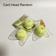 1個 2026 綠蘋果星形逼真食物裝飾品，鑰匙圈吊飾，桌面裝飾收藏品，生日派對禮物，隨機卡頭 - 彩色 - 查看 11