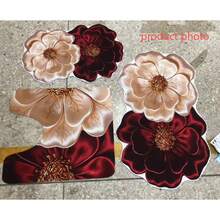 1pc/2pcs/3pcs Gold Flower Pattern Decorative Floor Mat, Room Decor, Bathroom Rug, Doormat, Small Rug, Carpet, Home Decor, Area Rug, Outdoor Mat, Bedroom Carpet, Washable Rug - Multicolor 19 - View 9