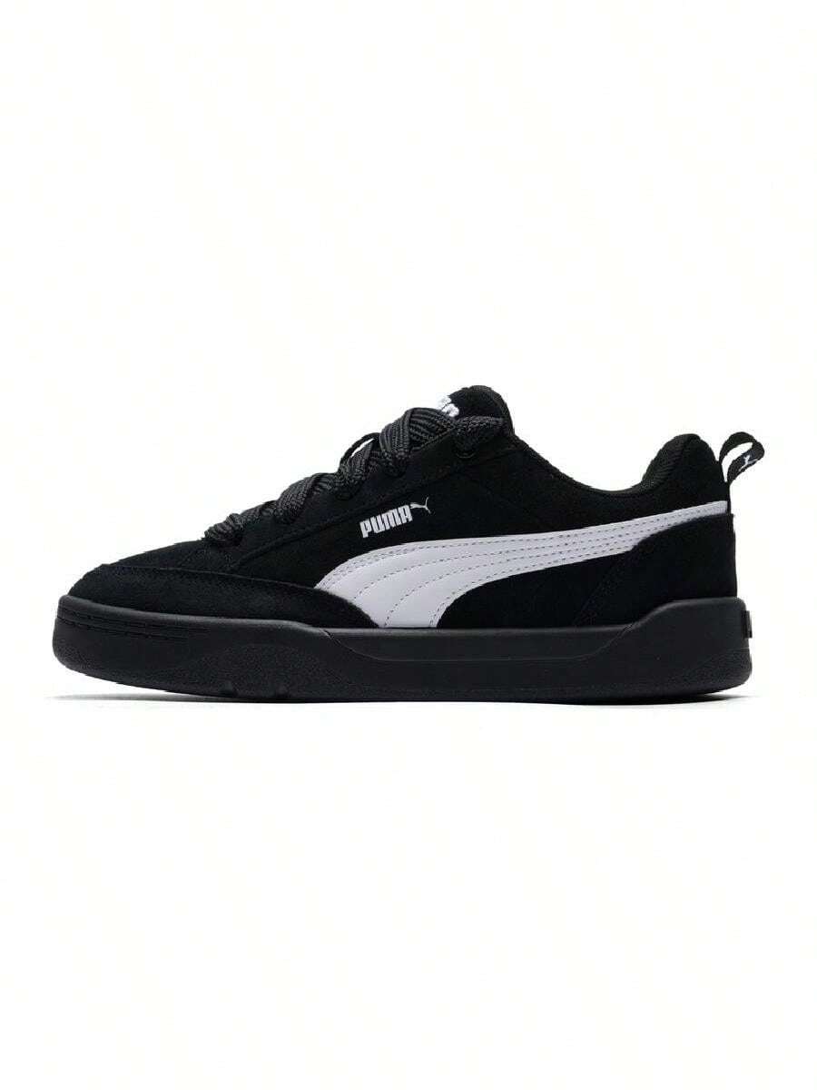 Puma Zapatillas casuales de estilo retro de caña baja y suela gruesa para hombre y mujer, Park-Lifestyle-Raw 2026, verano, 401606-15 - Negro-Blanco Puma - Ver 1