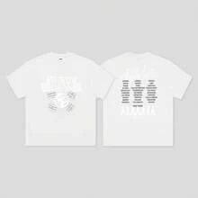 Vintage World Tour T-Shirt, Korean Traditional Symbol Graphic Tee, Double-Sided Printed Oversized Cotton T-Shirt For Korean Culture Fans - 4 - View 6
