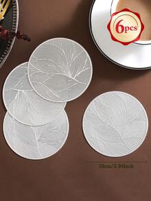 1-8pcs Rectangular Minimalist PVC Placemats, Washable, Easy To Clean, Wipe-Clean, Non-Slip, Dining Table Mats, Sweet Reverie, Elegant Placemats, Dining Table Setting, Kitchen Tabletop Mats, Holiday Wedding Decor - Multicolor - View 28