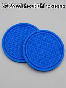 YITUMU 2pcs/4pcs Silicone Anti-Slip Car Cup Holder Coasters - Cup Mat With Crystal Edge, Waterproof & Fashionable, Suitable For Car Or Home Use - Multicolor - View 31
