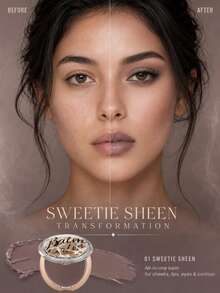 Pudaier 12-Shade 4-in-1 Multi-Use Makeup Balm, Tinted Lip Balm, Cream Blush, Eyeshadow & Contour Balm, Sangat Berpigmen, Dapat Dibangun, Mudah Dibaurkan, Tahan Air, Tahan Keringat, Tahan Lama untuk Riasan Gothic, Musim Gugur/Musim Dingin, Halloween & Pesta Natal - #01 - View 3