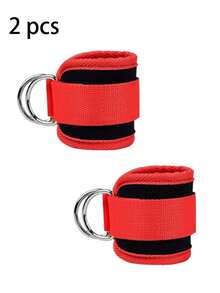 2pcs Adjustable Ankle Straps With D-Ring, Leg And Ankle Support For Fitness Workout, Breathable Ankle Braces, Gym Accessories For Leg And Glute Exercises, Suitable For Dumbbells, Workout, Home Fitness, Women - Multicolor - View 8